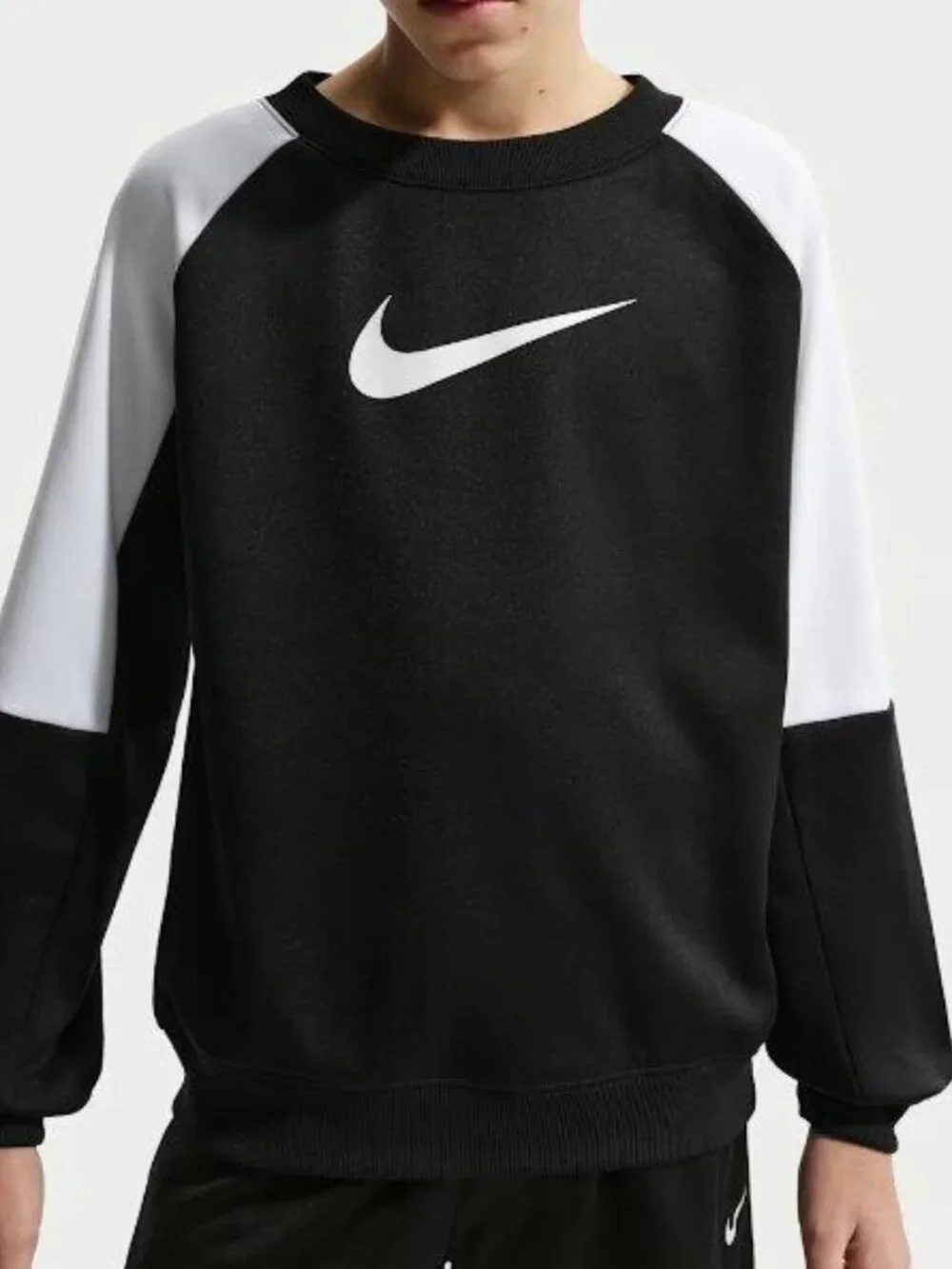 Nike Sportswear Big Kids' Tracksuit Shorts Set Black/White Medium NWT